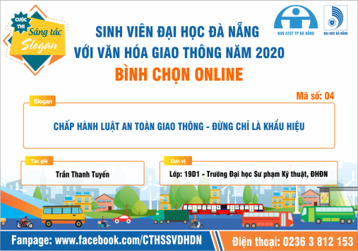 Cuộc thi sáng tác Slogan: Trần Thanh Tuyến - 19D1